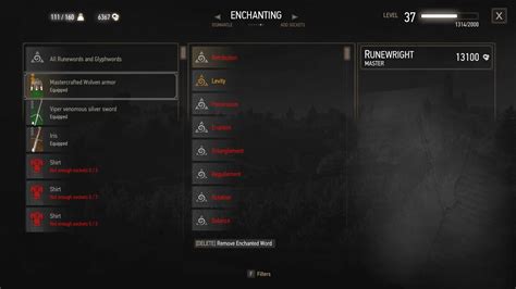 witcher 3 best enchantments|The Best Offense: The Witcher 3's Best Glyphwords .